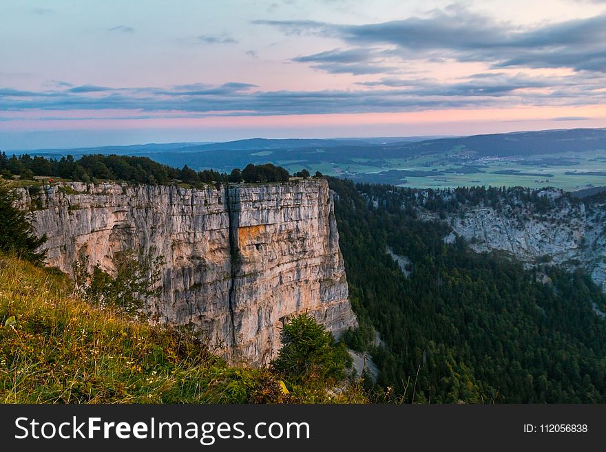 Nature, Sky, Escarpment, Cliff