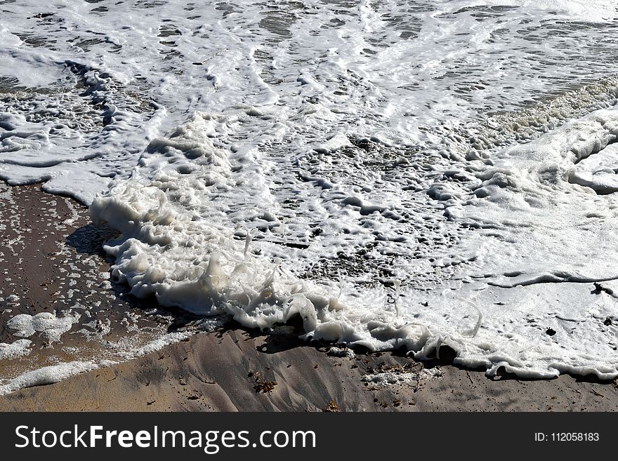 Water, Wave, Geological Phenomenon, Shore