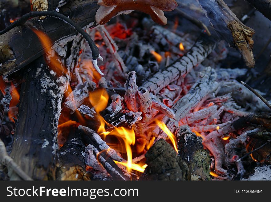 Geological Phenomenon, Campfire, Charcoal, Animal Source Foods