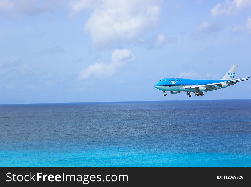 White And Blue Passenger Plane