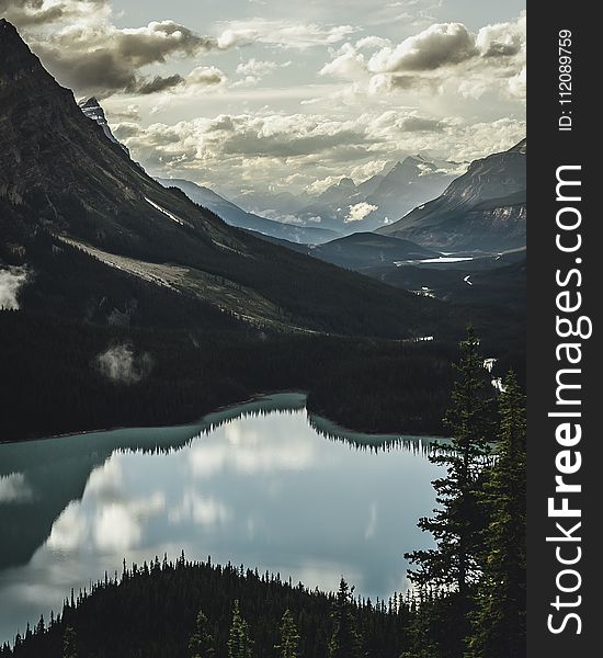 Lake Surrounded With Mountains