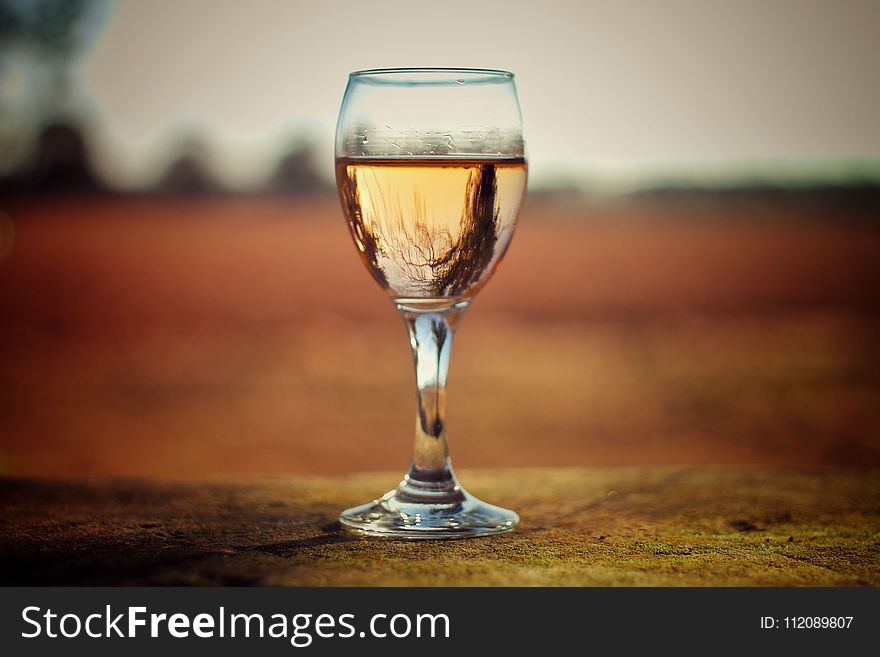 Clear Glass Wine Cup
