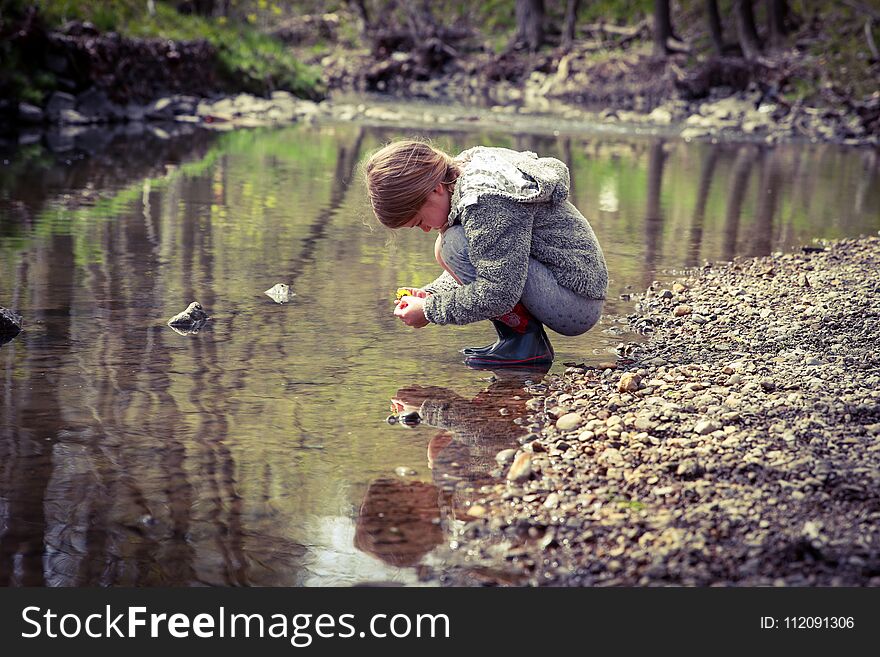 Exploring In The Creek