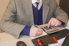 Administrator Financial Inspector And Secretary Making Report, Calculating Or Check Balance. Hands Of Accountant With Pen Royalty Free Stock Photos Administrator Financial Inspector And Secretary Making Report, Calculating Or Check Balance. Hands Of Accountant With Pen Royalty Free Stock Photos