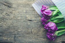 Bouquet Of Purple Tulips Royalty Free Stock Photo Bouquet Of Purple Tulips Royalty Free Stock Photo