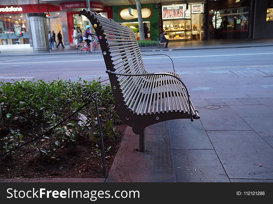 Furniture, Chair, Public Space, Sidewalk