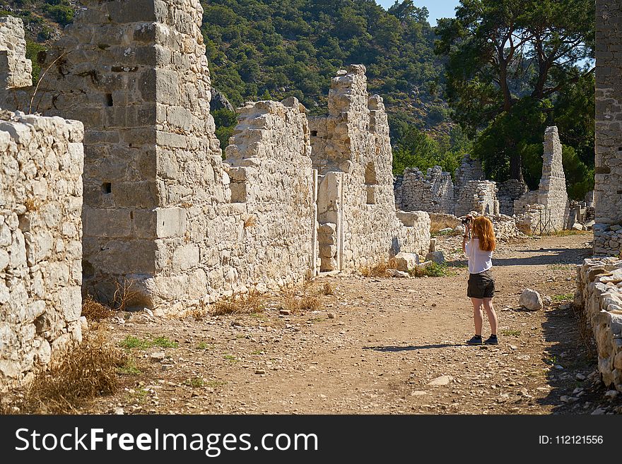 Ruins, Wall, Ancient History, Archaeological Site