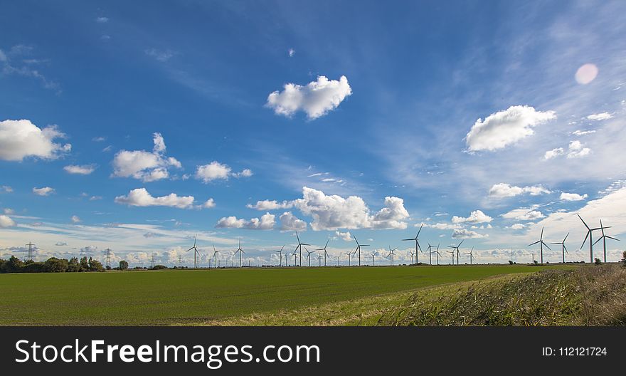 Sky, Grassland, Cloud, Field