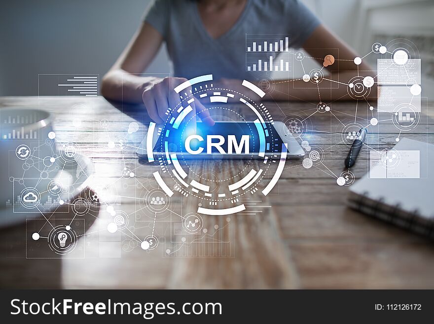 CRM. Customer Relationship Management Concept. Customer Service And Relationship.