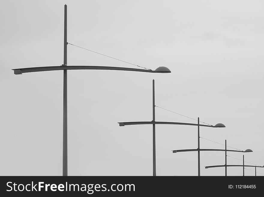 Photograph Of Electric Posts