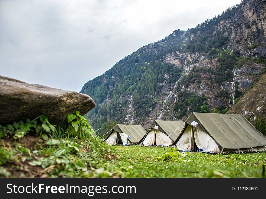 White and Brown Tent Camps