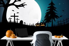 Free Wallpaper, Computer Wallpaper, Halloween, Illustration Royalty Free Stock Photography - 112201487