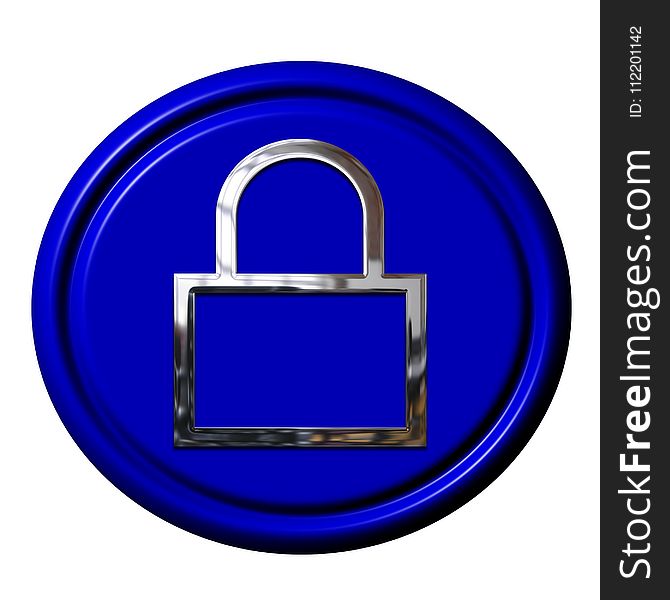 Blue, Cobalt Blue, Electric Blue, Padlock