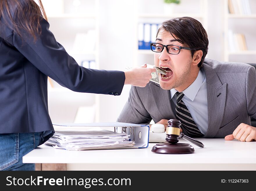 The Lawyer Being Offered Bribe For His Services