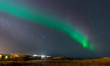 Aurora Borealis, Northern Lights In Iceland Royalty Free Stock Photos