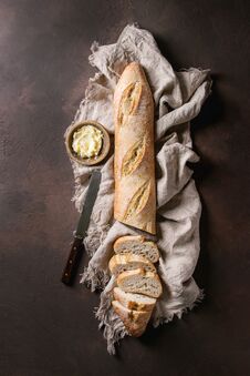 Artisan Baguette Bread Stock Photos