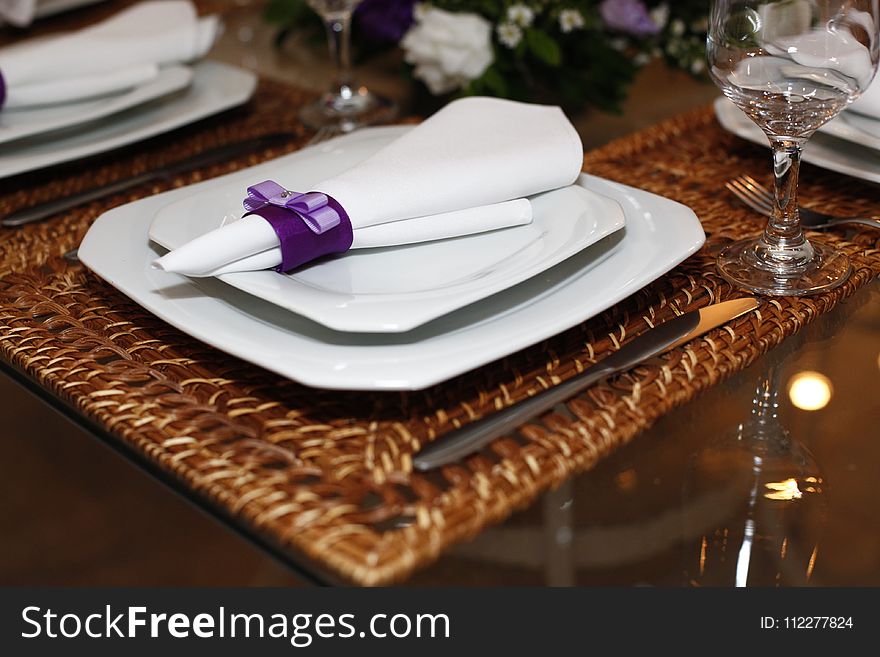 Purple, Table, Cutlery, Tableware