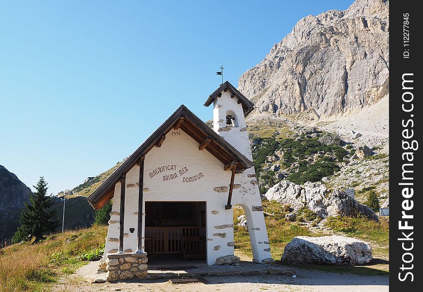 Hut, Mountain, Mountain Range, Cottage