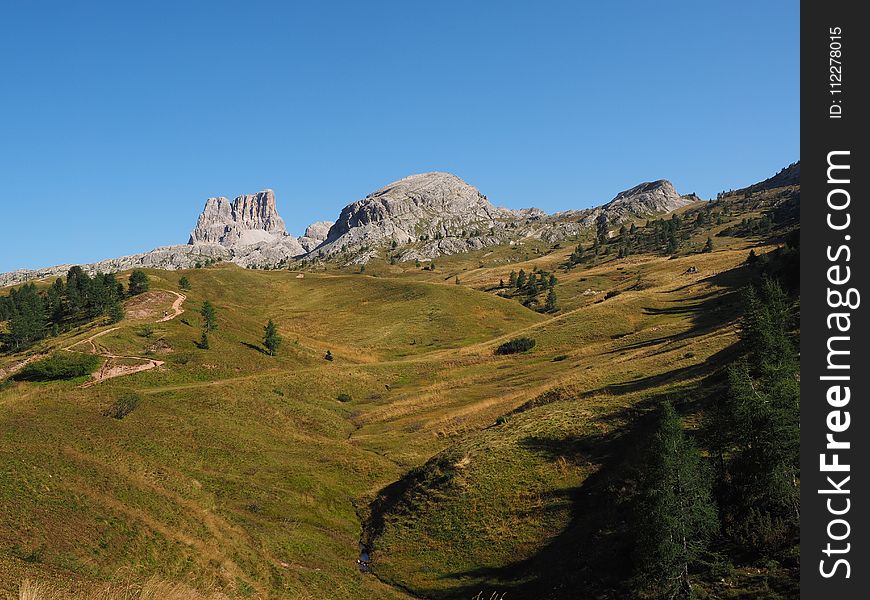 Mountainous Landforms, Highland, Mountain, Grassland