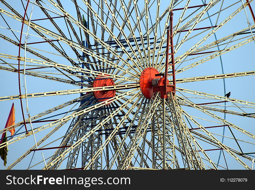 Ferris Wheel, Tourist Attraction, Amusement Park, Sky