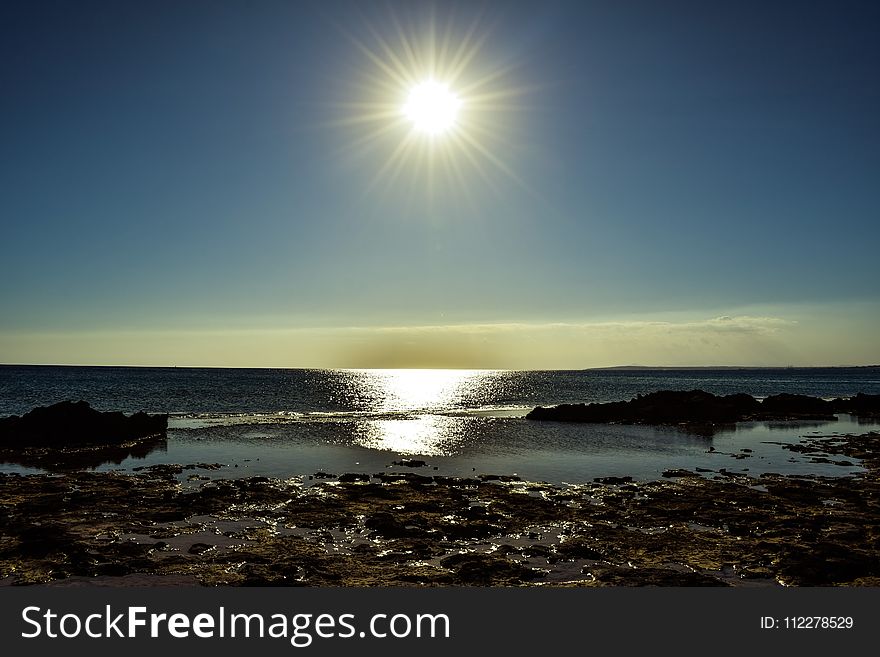 Sea, Horizon, Sky, Shore