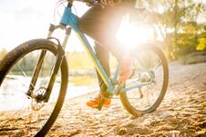 Photo Of Woman Riding Bicycle Royalty Free Stock Photo