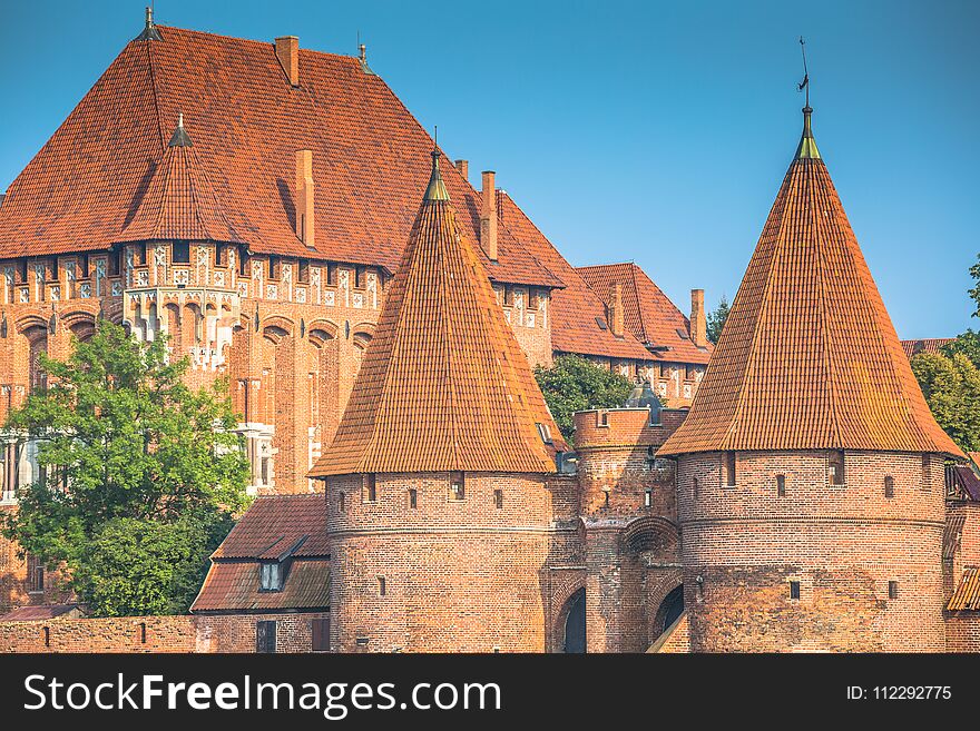 Malbork Castle In Poland Medieval Fortress Built By The Teutonic