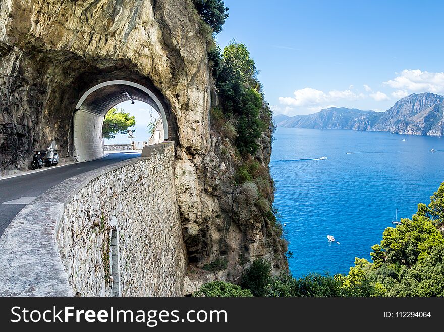 Amalfi Coast, Mediterranean Sea, Italy. Amalfi Coast, Mediterranean Sea, Italy.