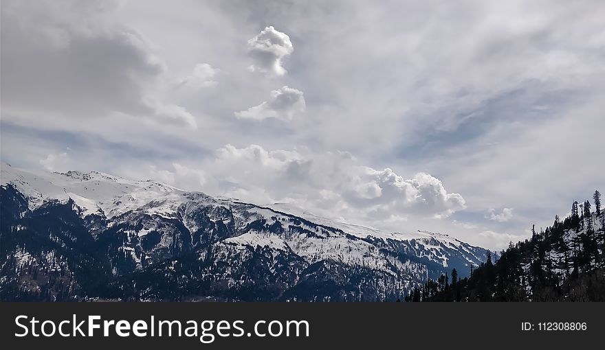 Mountain Under Cloudy Sky