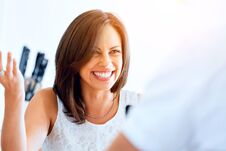 Beautiful Young Woman Laughing Portrait Royalty Free Stock Image