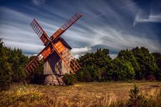 Koguva Windmill In Estonia Stock Photography