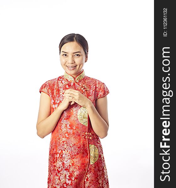 Chinese New Year Portrait of Asian Chinese