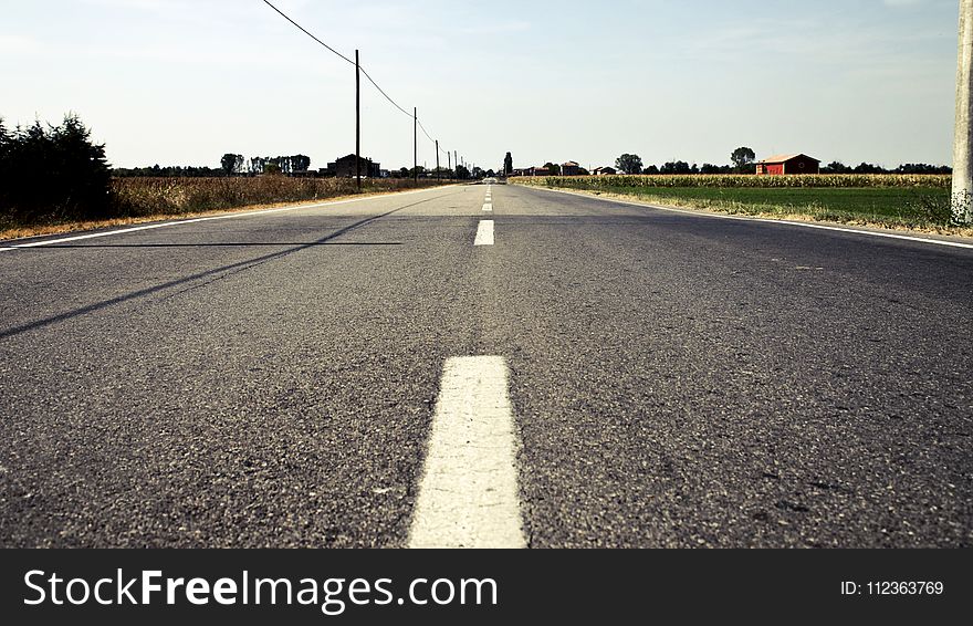 Closeup Photo of Gray Pavement Road