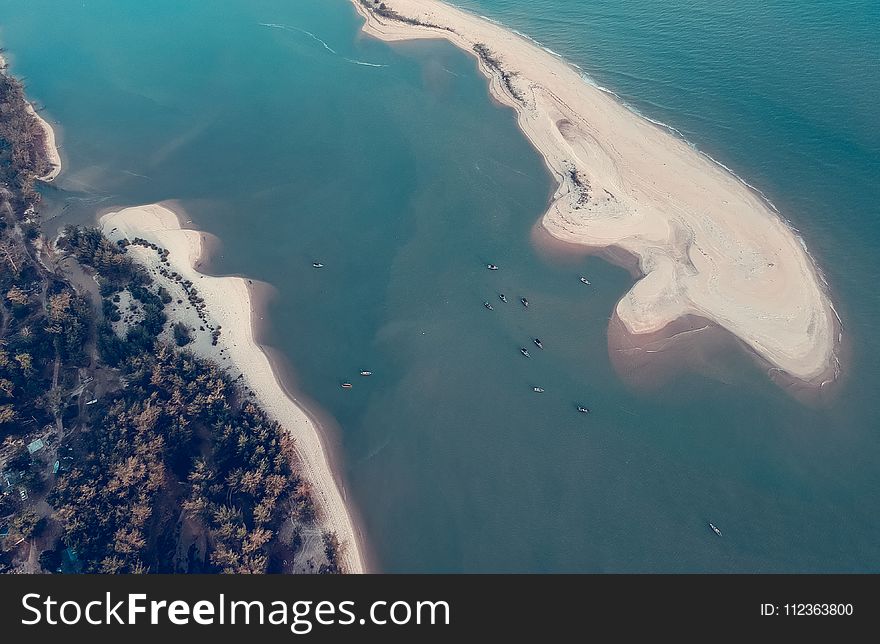 Aerial Photography of Island