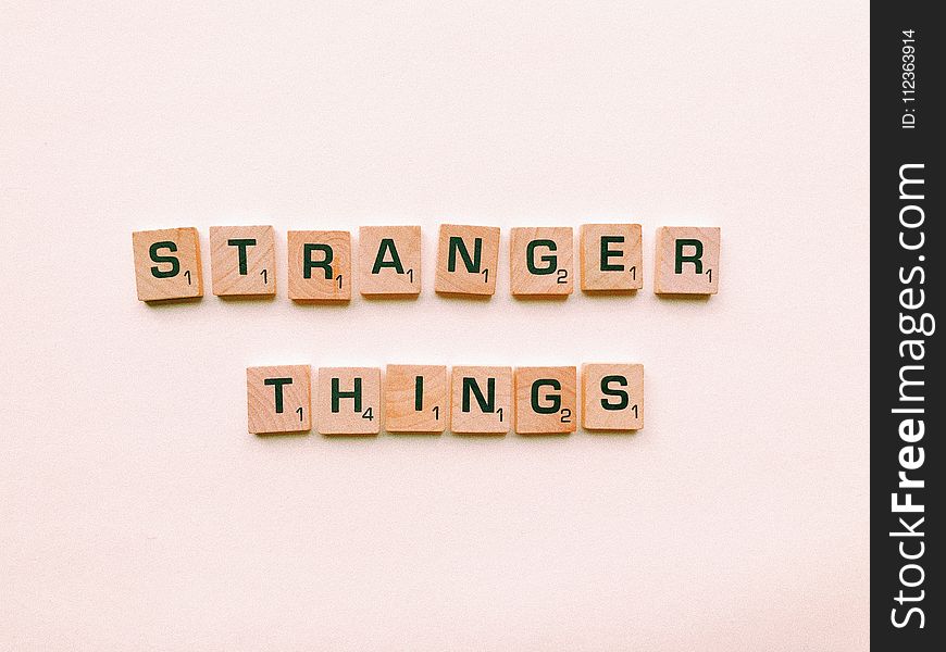 Stranger Things Letter Tiles