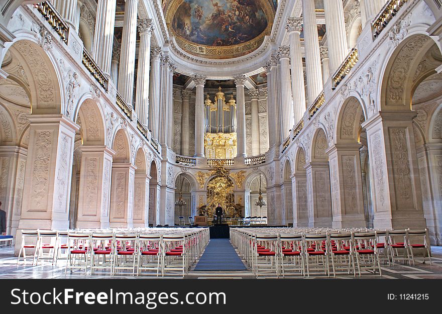 Royal chapel at the versaille palace , France