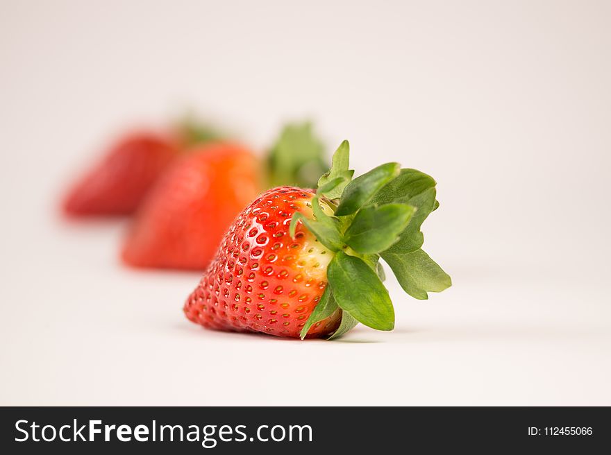 Shallow Focus Of Strawberry