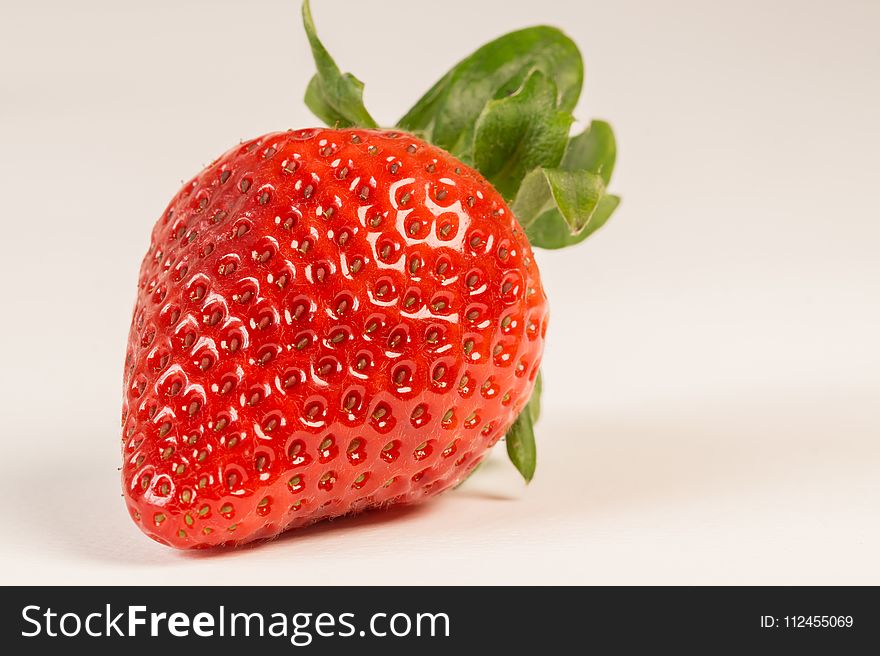 Macro Photography Of Strawberry