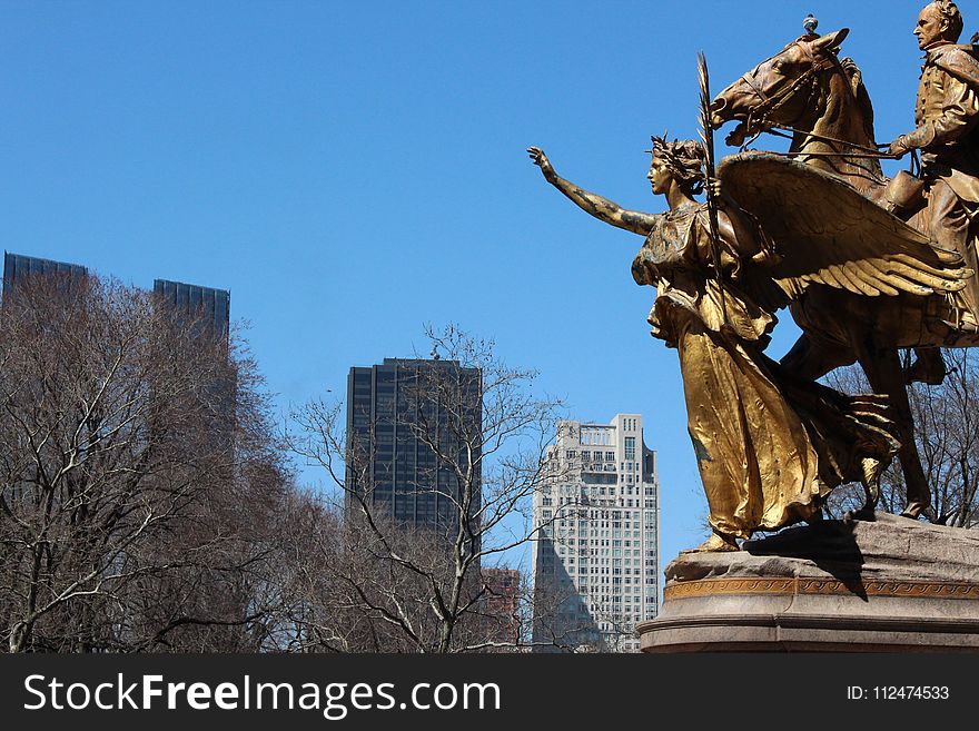 Statue, Landmark, Monument, Sky