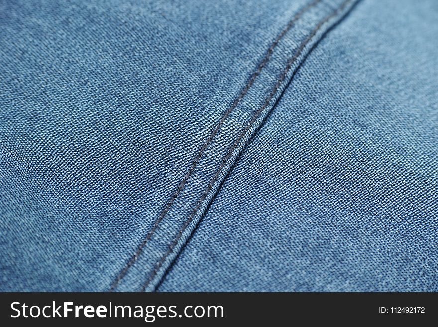 Blue, Denim, Textile, Line