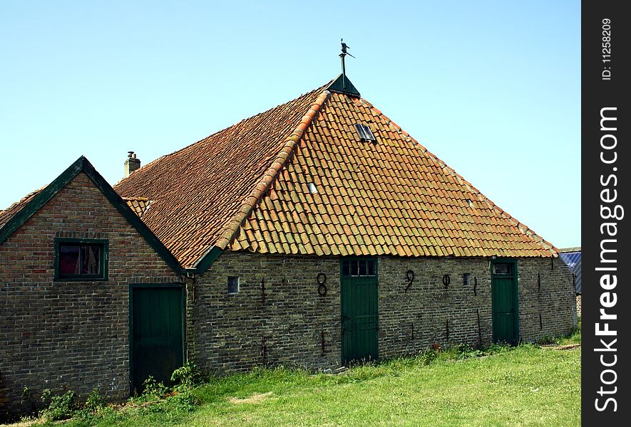 Dutch farm house build in 1890. Dutch farm house build in 1890