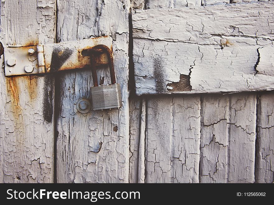 Brown and Gray Padlock