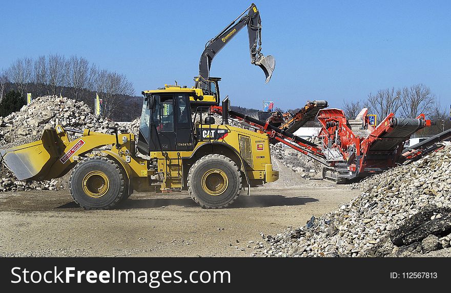 Soil, Construction Equipment, Vehicle, Bulldozer