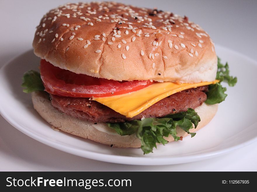 Hamburger, Fast Food, Breakfast Sandwich, Sandwich