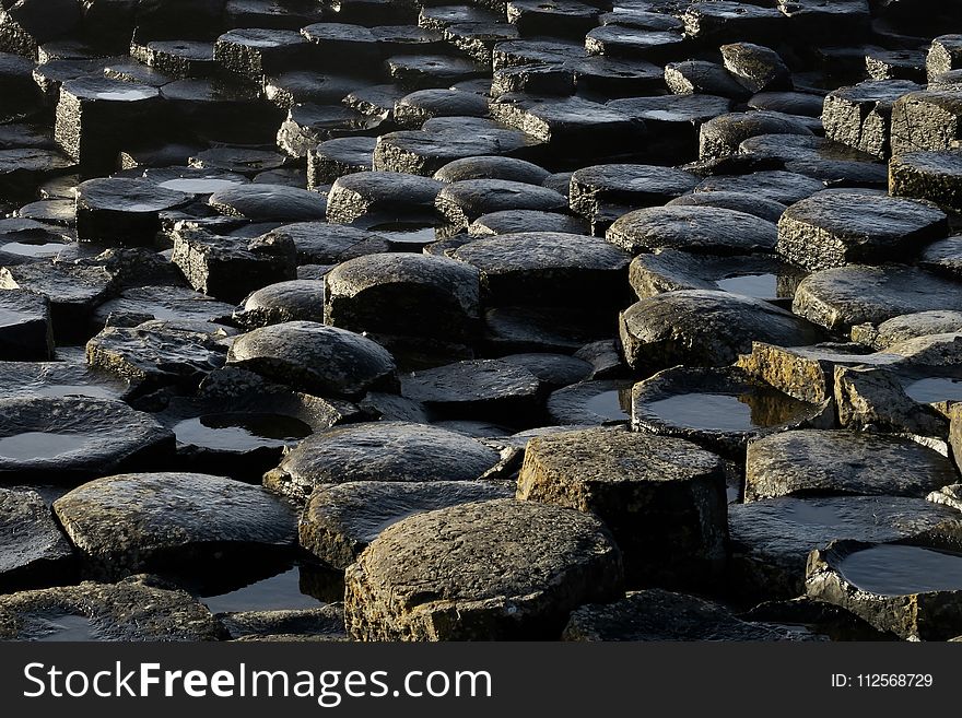 Rock, Water, Stone Wall, Bedrock