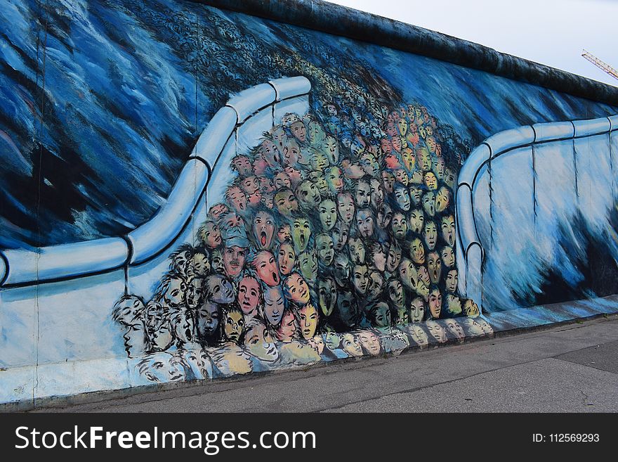 Mural, Wall, Water, Street Art