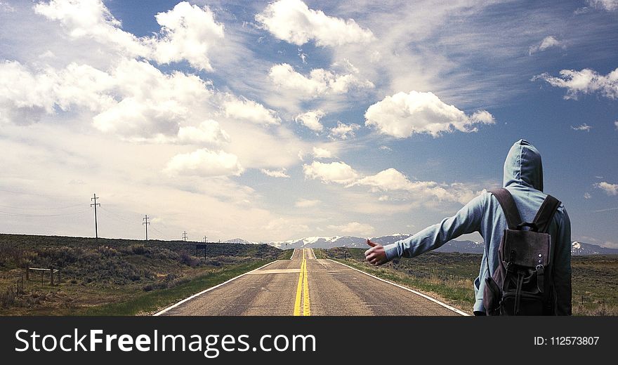 Road, Sky, Cloud, Infrastructure