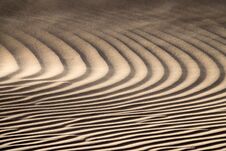 Wind Blowing Over Sand Dunes Stock Photography