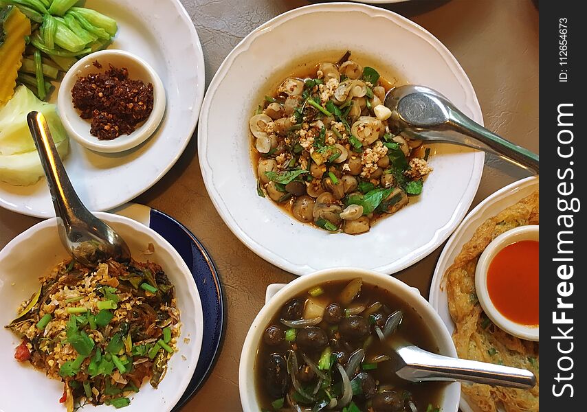 Thai food ,Northern thai food,Traditional northern thai food,mixed