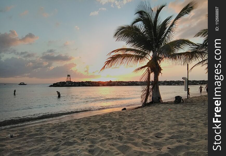 Sunset Playa Rompeolas Aquadillia Puerto Rico